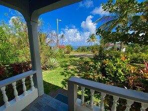 View out towards the ocean from balcony