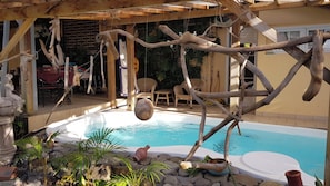 Vue sur piscine