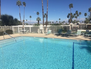 Looking North over expansive pool