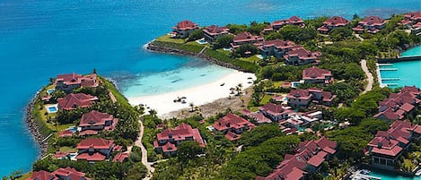 Eden Island showing just one of its 4 gorgeous beaches