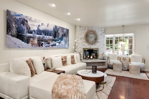 Lovely living area with Peter Lik artwork
