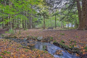 Situated in the Big Bass Lake community, you'll love lounging the nearby creek!