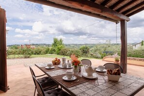 patio with view