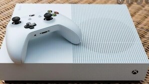 XBOX - play videos games on the huge theater room TV logged into your own account