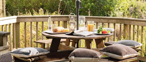 Our secluded sundeck is tranquil yet close to pools, spa other LME facilities.