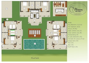 Floor plan for Villa Heron