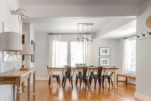 Large dining table for games and meals