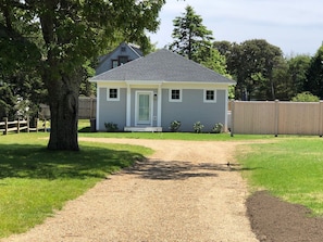 Guest House, Privacy Fence and parking area