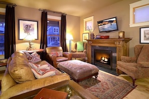 Living Room with Gas Fireplace