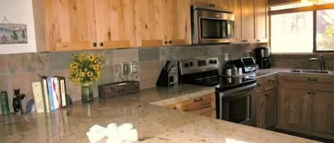 Spacious, fully equipped, beautifully remodeled kitchen.