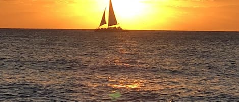 Glorious sunset sail