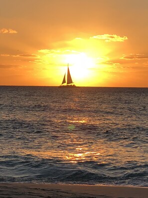 Glorious sunset sail