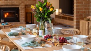 Seaside | Open Plan Dining | Fireplace