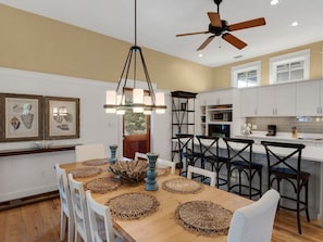 Dining and Door to Outside Balcony