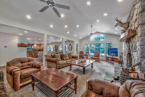 This open concept living space makes it so everyone can be a part of the action