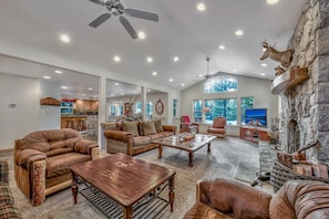 This open concept living space makes it so everyone can be a part of the action