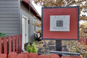 Welcome to Minute Place 410, look for this sign and you've arrived! There is one dedicated off-street parking space!