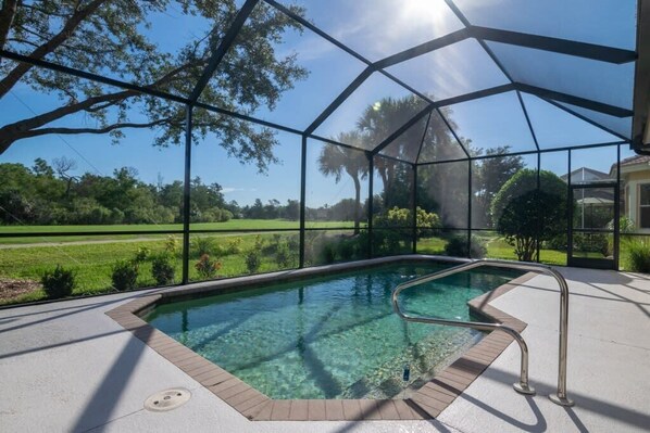 The Heated Pool Has a Golf Course View