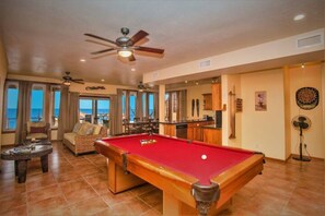 Gaming Suite (second level of home) with Beautiful Ocean View!