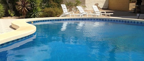Part of our huge pool