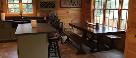 Large farm dining room table for those family dinners