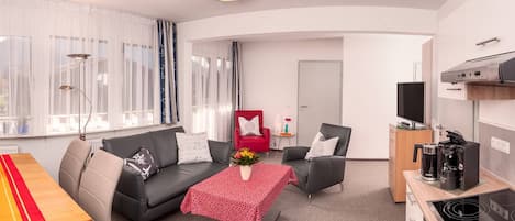 Ferienwohnung für 4 Personen, 2 Schlafzimmer mit Balkon, 60 m²-Wohnküche
