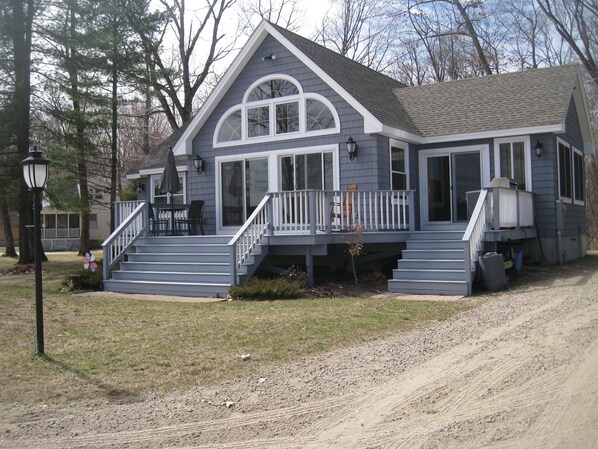 Lake House in the Spring.