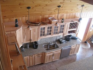 Kitchen view from loft.