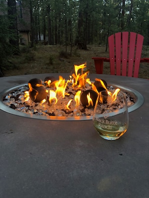 Does not get much better then this! Large outdoor fire table.
Carpe diem!