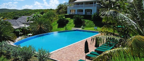 Image taken from our apartment balcony  looking over the Infinity pool 