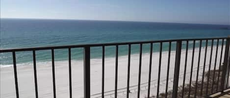 Beach view from the balcony.