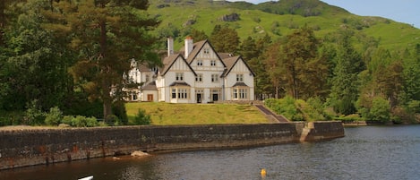 View from Stronachlachar Pier of Lodge