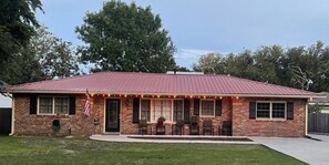 Our Summer Lights are up. We also decorate for Fall, Christmas & Mardi Gras.
