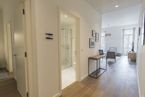 Main hall and one of two bathrooms