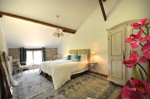 Large bedroom with super-king size bed.