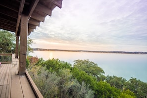 Beautiful views of Canyon Lake from the large deck