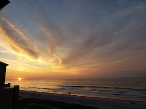 Sunrise on balcony with fresh coffee. . .or mimosa?