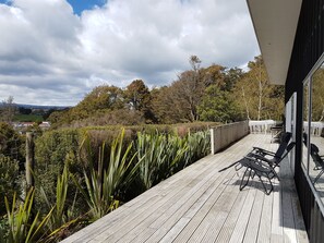 Large sunny deck