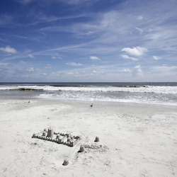 Fantastic white sand for castle making