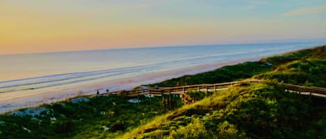 Photo taken by guest of view from 315 of unspoiled uncrowded Crescent Beach