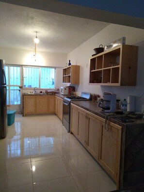 Large new  kitchen, new floors