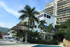 view of the condominium from the pool