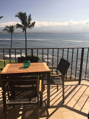 Amazing Ocean views off the lanai.  