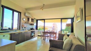 Kitchen and dining area