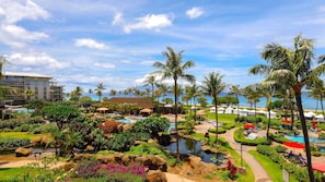 Stunning tropical and pool views