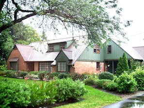 FRONT YARD:
3 private acres, huge 2+car garage, huge driveway, ample parking