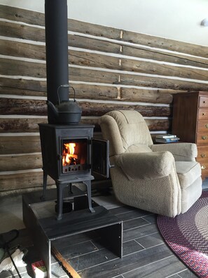 It is heaven to just sit and read by the fire.