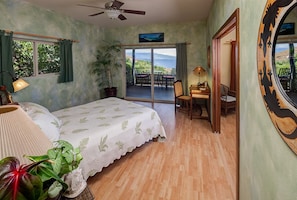 Tranquil sleeping on comfortable queen bed