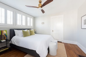Bedroom #3 Queen Bed with luxury hotel style linens, 2 large closets