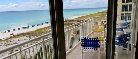 Wrap around balcony with awesome Gulf view